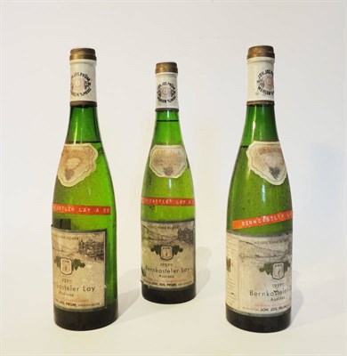 Lot 93 - Bernkasteler Lay 1959, Joh Jos Lay, Auslese, O.W. Loeb & Company slip label (x3) (three bottles) U