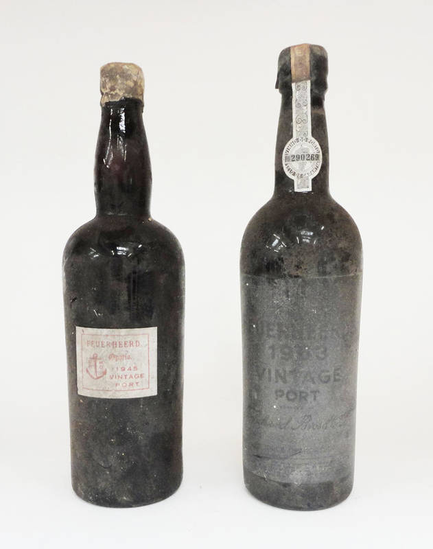 Lot 184 - Feuerheerd 1945, vintage port, and