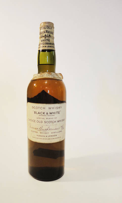 Lot 283 - Black & White Whisky Circa 1939, by Appointment to the late King George V, James Buchanan & Co....