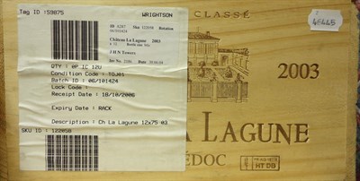 Lot 40A - Chateau la Lagune 2003, Haut Medoc, owc (twelve bottles) 90 RP