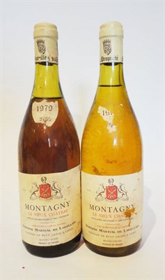 Lot 63A - Montagny 1979, Domaine Martial De Laboulaye (x2) (two bottles)  U: 2.5cm and 4cm