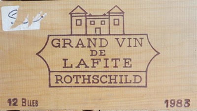 Lot 20 - Lots 20-24 and 160-165: From a private cellar in Sheffield Chateau Lafite Rothschild 1983,...