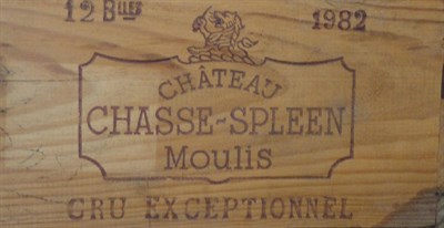 Lot 25 - Lots 25-32: From a private cellar in East Yorkshire Chateau Chasse Spleen 1982, Medoc, (x10)...