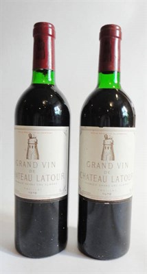 Lot 49 - Chateau Latour 1978, Pauillac (x2) (two bottles) U: top shoulder and very top shoulder
