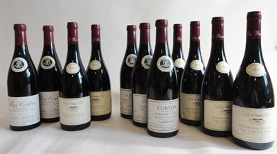 Lot 96 - Pommard 1999, Patrick Landanger (x4), Corton 1999, Louis Latour (x3), Aloxe Corton 1999, Louis...