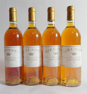 Lot 114 - Chateau Rieussec 1983, Sauternes, (x4) (four bottles) U: high fill/into neck