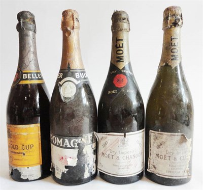 Lot 119 - Moet et Chandon Dry Imperial 1941, vintage champagne, and Moet et Chandon Dry Imperial 1949,...