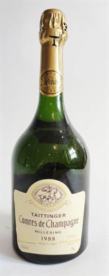 Lot 126 - Taittinger Comtes de Champagne 1988, vintage champagne U: 0.5cm inverted