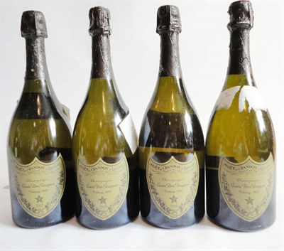 Lot 128 - Dom Perignon 1990, vintage champagne (x4) (four bottles) U: 0.5cm inverted, one foil torn