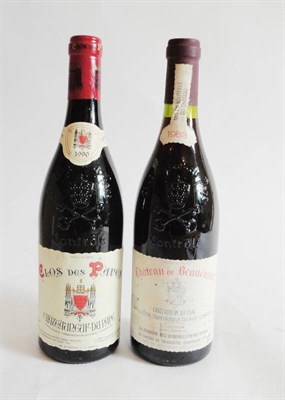 Lot 137 - Chateauneuf du Pape 1983, Chateau de Beaucastel, and Chateauneuf du Pape 1990, Clos des Papes...