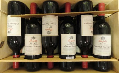 Lot 148 - Penfolds BIN 407 1996, Cabernet Sauvignon (x12) (twelve bottles) U: into neck/high fill