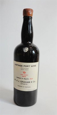 Lot 160 - Lots 20-24 and 160-165: From a private cellar in Sheffield Graham 1945, vintage port U: below...