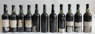 Lot 161 - Taylor 1955, vintage port, (x11) (eleven bottles) U: 6x into neck 2x very top shoulder 1x top/upper