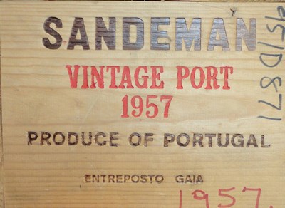 Lot 162 - Sandeman 1957, vintage port, owc (twelve bottles)