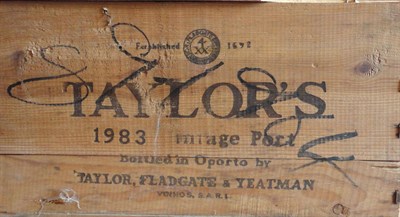 Lot 165 - Taylor 1983, vintage port, owc (twelve bottles)