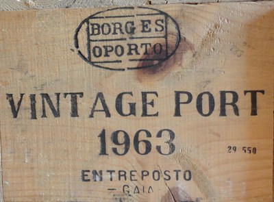 Lot 166 - Lots 33-37, 80, and 166-170: From a private cellar in West Yorkshire Borges 1963, vintage port,...