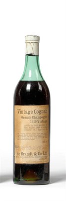 Lot 210 - Vintage Cognac 1919, de Brandt & Co Ltd, bottled in bond Aberdeen on 31st August 1949, 24 fl ozs