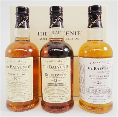 Lot 213 - The Balvenie "The Masters Selection" Comprising; Founders Reserve 10 Year Old, 20cl, 43%,...