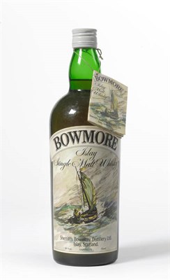 Lot 220 - Sherriffs Bowmore N.A.S., rare export bottle with Hills Duty Free Shops label verso inscribed...