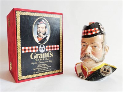 Lot 235 - Grants 25 Year Old Royal Doulton William Grant Character Jug, in original satin lined...