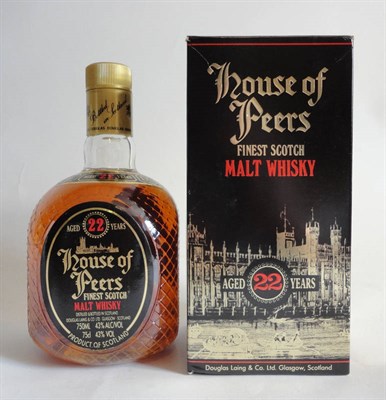 Lot 238 - House of Peers 22 Year Old, Douglas Lang & Co Ltd, 43%, 150ml/75cl, in original carton