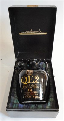 Lot 255 - QE2 12 Year Old, bottled by Bhuidhe Holdings Ltd, 75cl, 48.6%, in presentation case