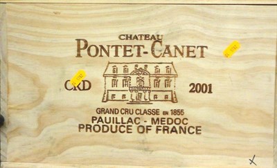 Lot 14 - Chateau Pontet Canet 2001, Pauillac, magnums, owc (six magnums)