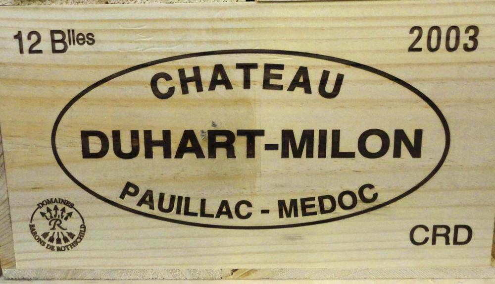 Lot 25 - Chateau Duhart Milon 2003, Pauillac, owc (twelve bottles)