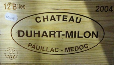 Lot 27 - Chateau Duhart Milon 2004, Pauillac, owc (twelve bottles)