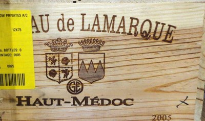 Lot 31 - Chateau de Lamarque 2005, Haut Medoc, owc (twelve bottles)