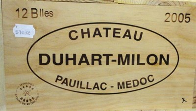 Lot 33 - Chateau Duhart Milon 2005, Pauillac, owc (twelve bottles)