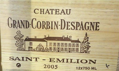 Lot 34 - Chateau Grand Corbin Despagne 2005, St Emilion, owc (twelve bottles)