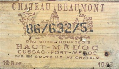 Lot 44 - Lots 44-46 : From the cellar of a former director of O W Loeb Chateau Beaumont 1983, Haut...