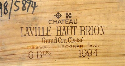 Lot 46 - Chateau Laville Haut Brion 1994, Pessac Leognan, half case, owc (six bottles)