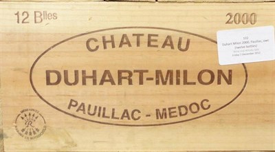 Lot 102 - Duhart Milon 2000, Pauillac, owc (twelve bottles)