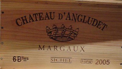 Lot 109 - Chateau D'Angludet 2005, Margaux, half case, owc (six bottles)