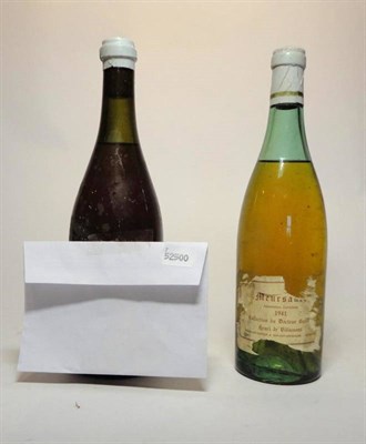 Lot 116 - Meursault 1941, Dr Barolet Collection; Chablis 1943, Dr Barolet Collection U:5cm, torn label,...