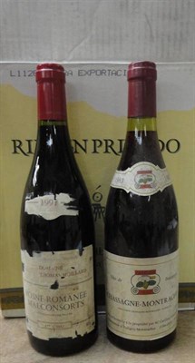 Lot 121 - Chassagne Montrachet 1983, Louis Carillon (x2); Vosne Romanee Malconsorts 1997 Moilland (x2)...