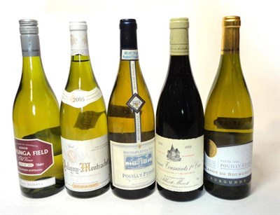 Lot 129 - Puligny Montrachet 2005, Jean Louis Chavy; Beaune les Toussaint 1er Cru 2003,  Albert Morot...