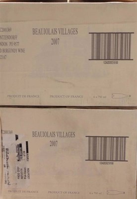 Lot 131 - Beaujolais Villages 2007, Chanson Pere et Fils, half case, oc (x2) (twelve bottles)