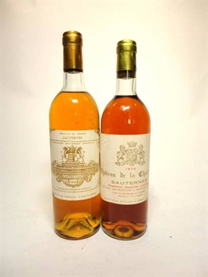 Lot 147 - Chateau Filhot 1978, Sauternes; Chateau de la Chartreuse 1976, Sauternes (two bottles) U: upper...