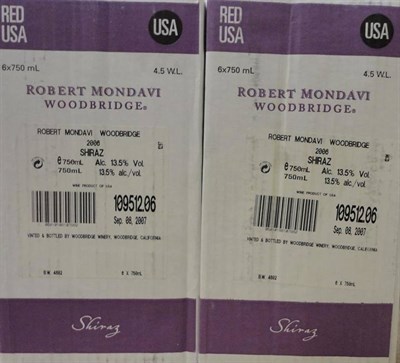 Lot 177 - Robert Mondavi Woodbridge 2006, Shiraz, California, half case, oc (x2) (twelve bottles)