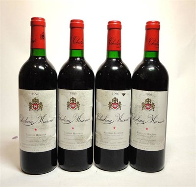 Lot 178 - Lot 178: From the cellar of a Lady in the Scottish Borders Chateau Musar 1996, (x4) (four...