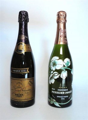 Lot 205 - Veuve Clicquot Rose 1970, vintage champagne; Perrier Jouet Special Reserve Belle Epoque 1973,...