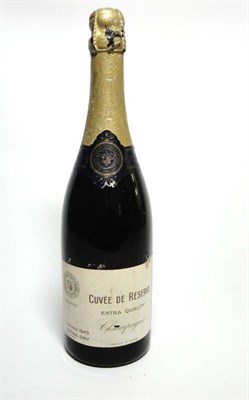 Lot 222 - Cuvee de Reserve 1949, vintage champagne, bottled by International Exhibition Co-operative Wine...