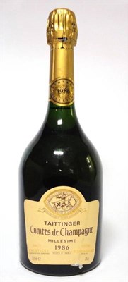 Lot 234 - Taittinger Comtes de Champagne Blanc de Blancs 1986, vintage champagne,  U: 1cm inverted