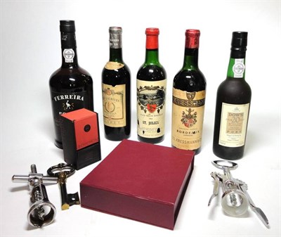 Lot 255 - A Mixed Parcel: Dow 20 Year Old Port (half bottle), Les Lauriers 1957 (half bottle), St Julien 1961