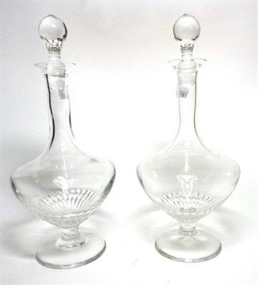 Lot 269 - A Pair of Chateau Latour Crystal Carafe's/Decanter's, produced by Royal Doulton, the stopper etched