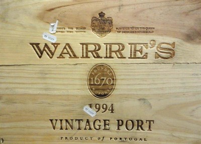 Lot 274 - Warre 1994, vintage port, owc (twelve bottles)