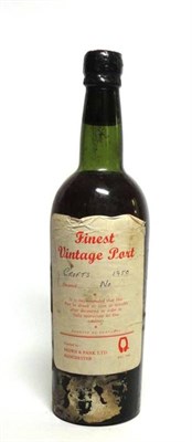 Lot 281 - Croft 1950, vintage port, Brown & Pank Ltd Manchester label U: top shoulder, partial capsule